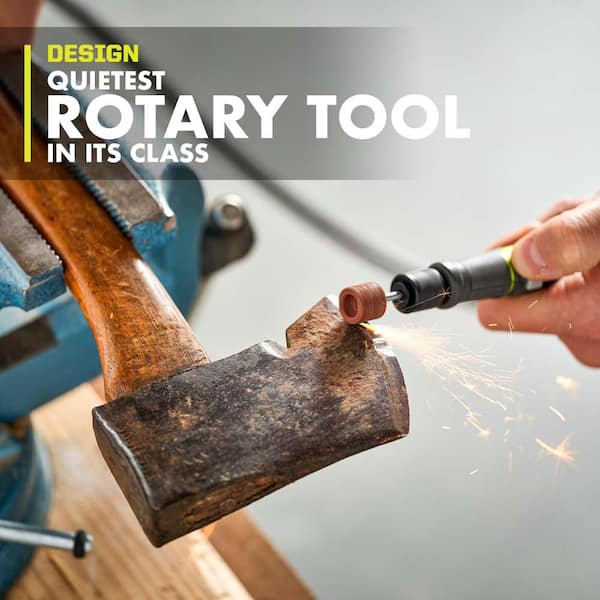 RYOBI ONE+ 18V Cordless Rotary Tool Station (Tool Only) with Rotary Tool 16-Piece Carving and Engraving Kit