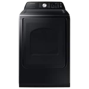 7.4 cu. ft. Vented Front Load Smart Electric Dryer with Sensor Dry in Brushed Black
