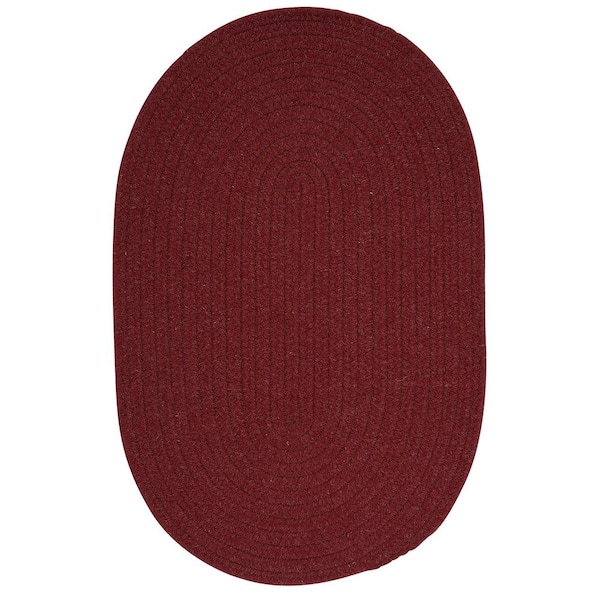 Home Decorators Collection Edward Crimson 2 ft. x 8 ft. Braided Runner Rug