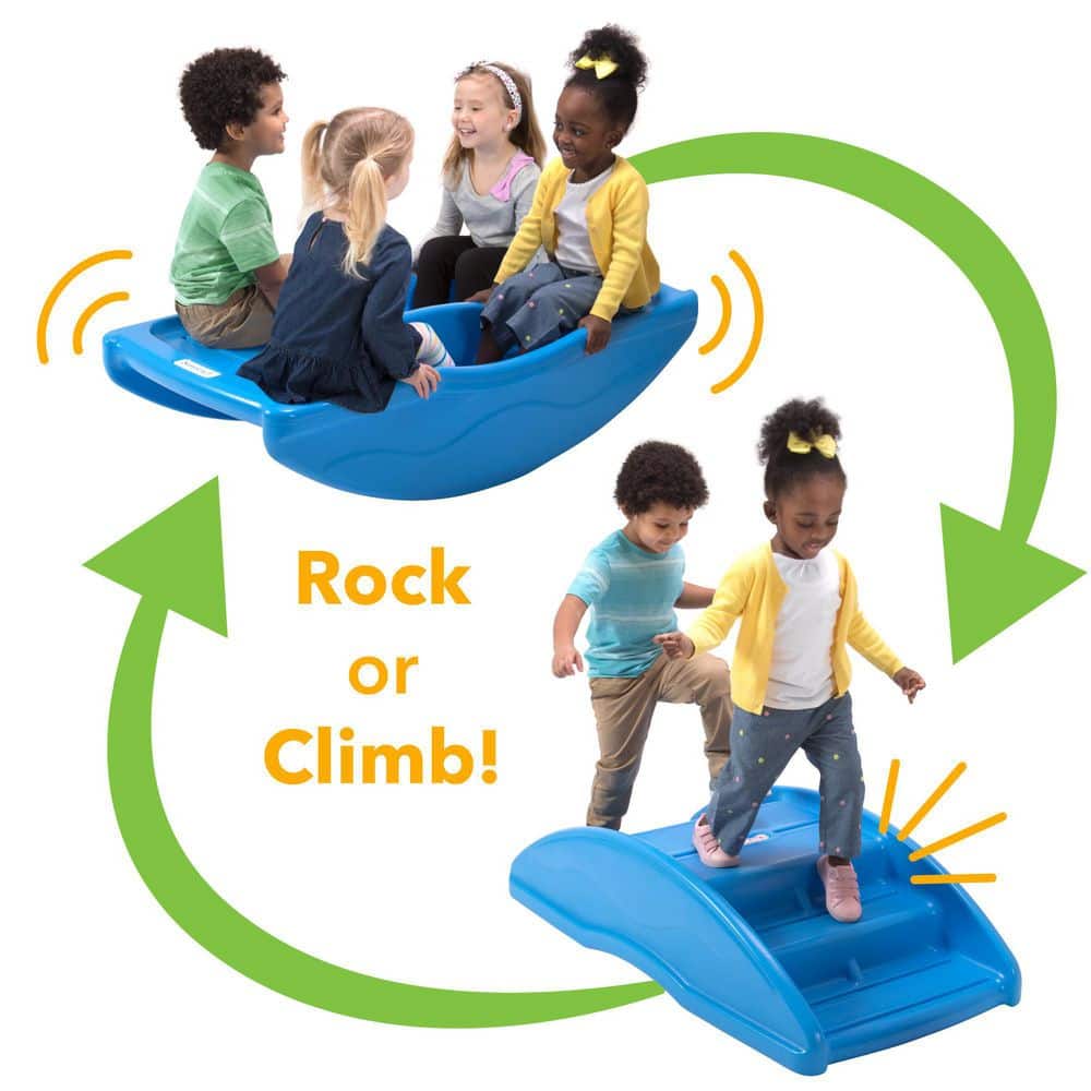 Simplay3 Blue Two-Sided Rocking and Climbing Bridge