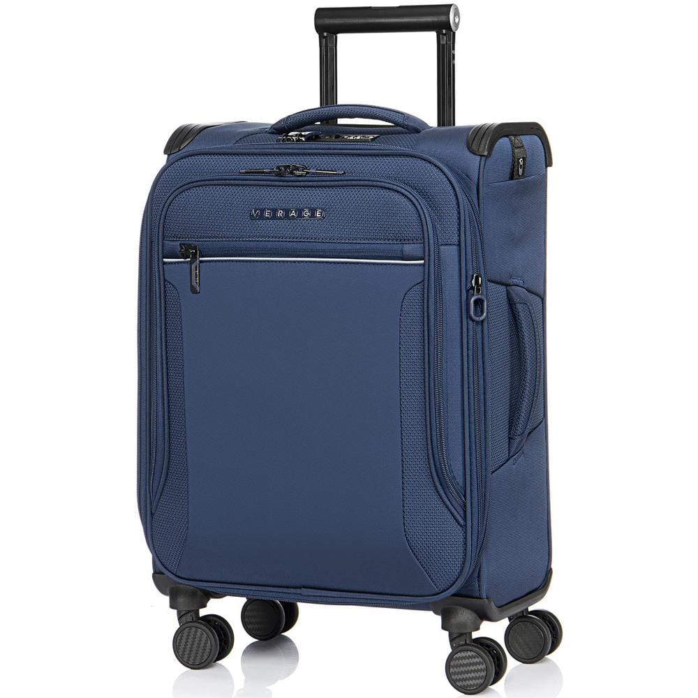 VERAGE 20 in. Navy Toledo Carry on Luggage Softside Expandable Suitcase  with Spinner Wheel GM21002W-19-Navy The Home Depot