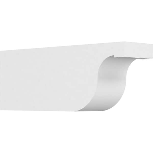Ekena Millwork 4 in. x 6 in. x 16 in. Standard Del Monte Architectural Grade PVC Rafter Tail Brace
