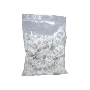 10 mm Cable Clips, White (100-Pack)