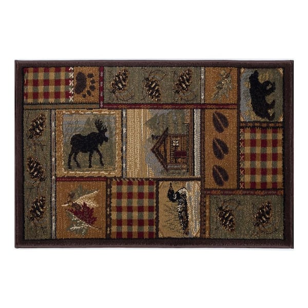Nature Lodge Multi-Color 2 ft. x 3 ft. Indoor Area Rug