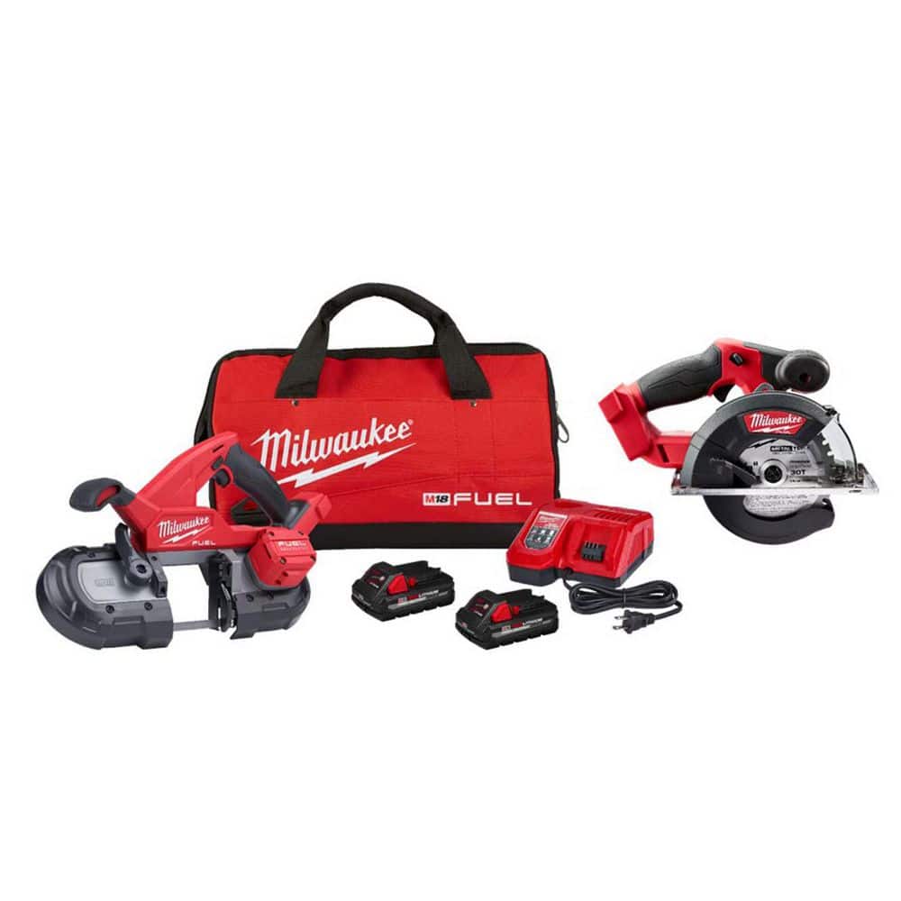 M18 FUEL 18V Lithium-Ion Brushless Cordless Compact Bandsaw Kit w/ Two High Output Batteries w/ M18 Metal Circ Saw price history on PriceWatchPro