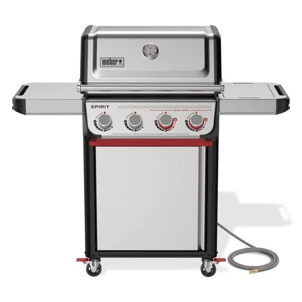 Spirit S-425C 4-Burner Natural Gas Grill in Stainless Steel with Sear Zone