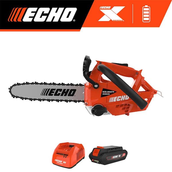ECHO 56V 12 in. X Series Cordless Battery Top Handle Pro Chainsaw w/ SpeedCut Nano 80TXL Chain and 2.5Ah Battery and Charger