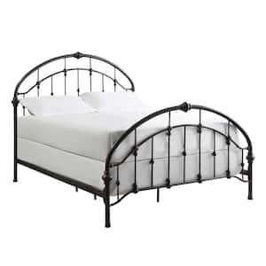 Miranda Bronzed Black Queen Bed Frame