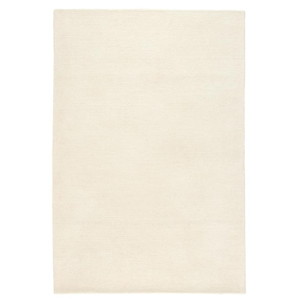 TOWN & COUNTRY LIVING Rita Hand Tufted Wool Ribbed Textured Taupe 8 ft. x 10 ft. Area Rug