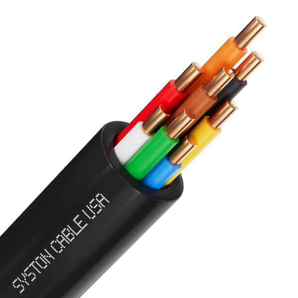 50 ft. 18 / 8 Balck Solid Copper Sprinkler Wire-Underground Irrigation, Field Central Control System Low Voltage Used UL