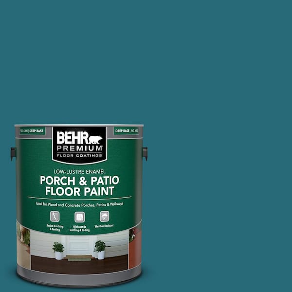 BEHR PREMIUM 1 gal. #M470-7 Blue Stream Low-Lustre Enamel Interior/Exterior Porch and Patio Floor Paint
