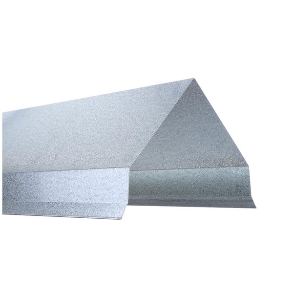 Gibraltar Building Products 6.5 in. x 10 ft. 29-Gauge Galvanized Gable Flashing Rake GR 2