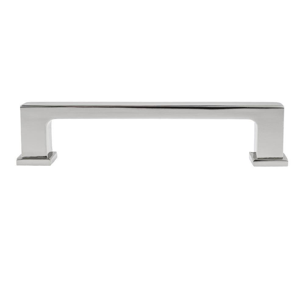 Chelsey 4-inch Polished Nickel Modern Bar Pull with Mounting Hardware