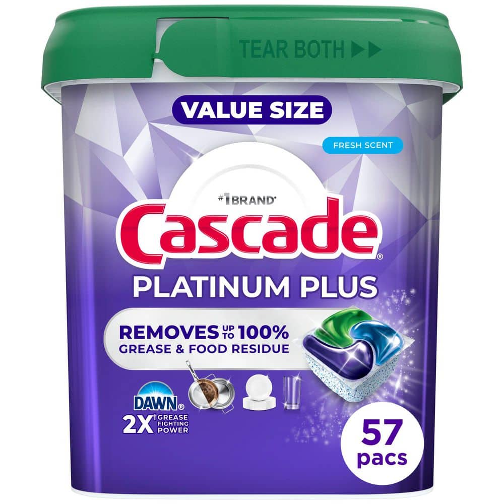 Cascade Platinum Plus Dawn Fresh Scent Dishwasher Detergent Pods