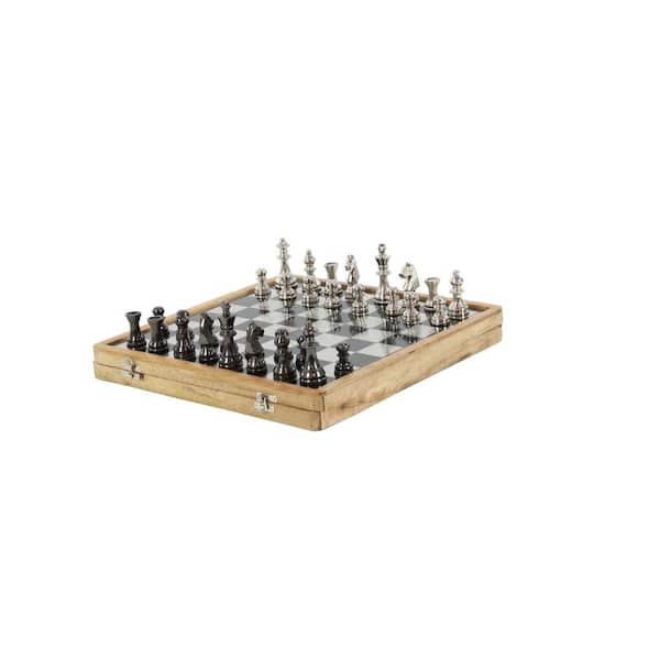 Litton Lane Black Aluminum Traditional Game Set