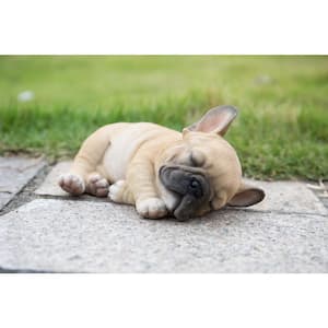 French Bulldog Puppy Sleeping on Side Statue