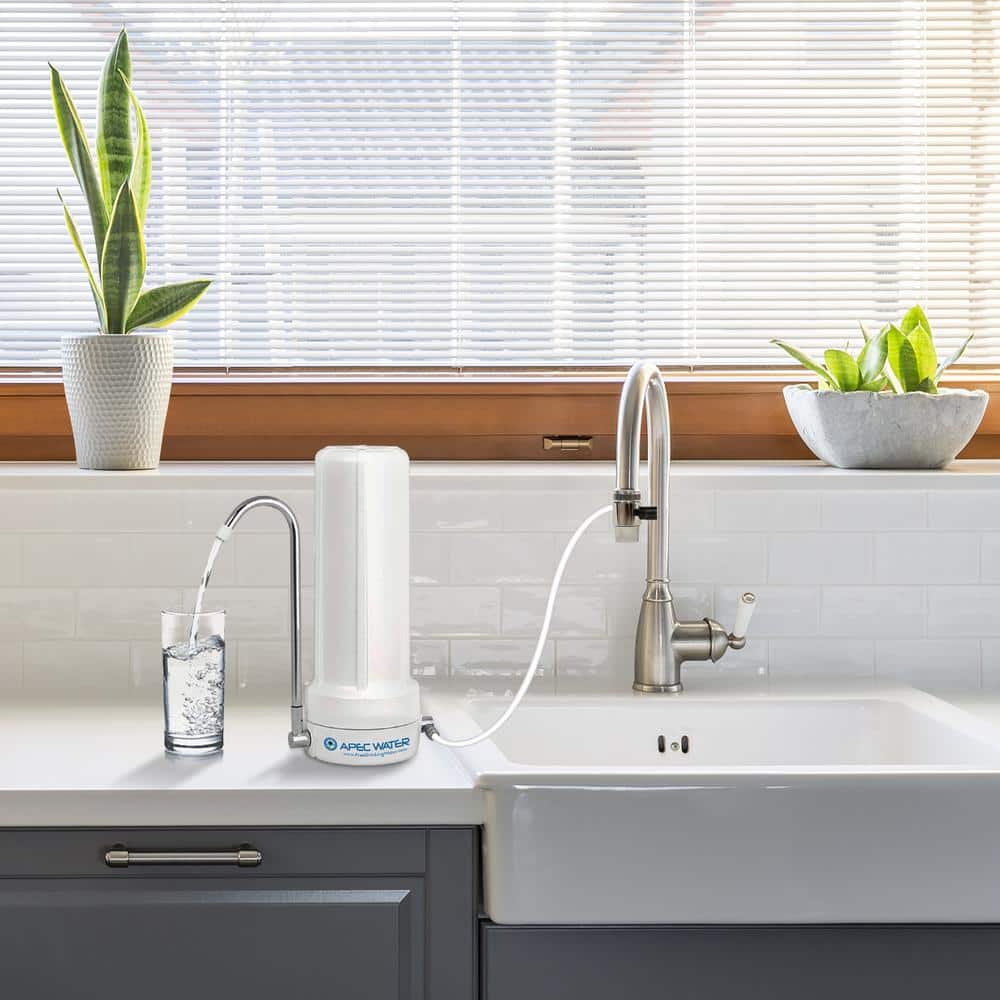 APEC White Ceramic Countertop Drinking Water Filter System