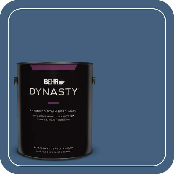 BEHR DYNASTY 1 gal. #M510-6 Tidal One-Coat Hide Eggshell Enamel Interior Stain-Blocking Paint & Primer