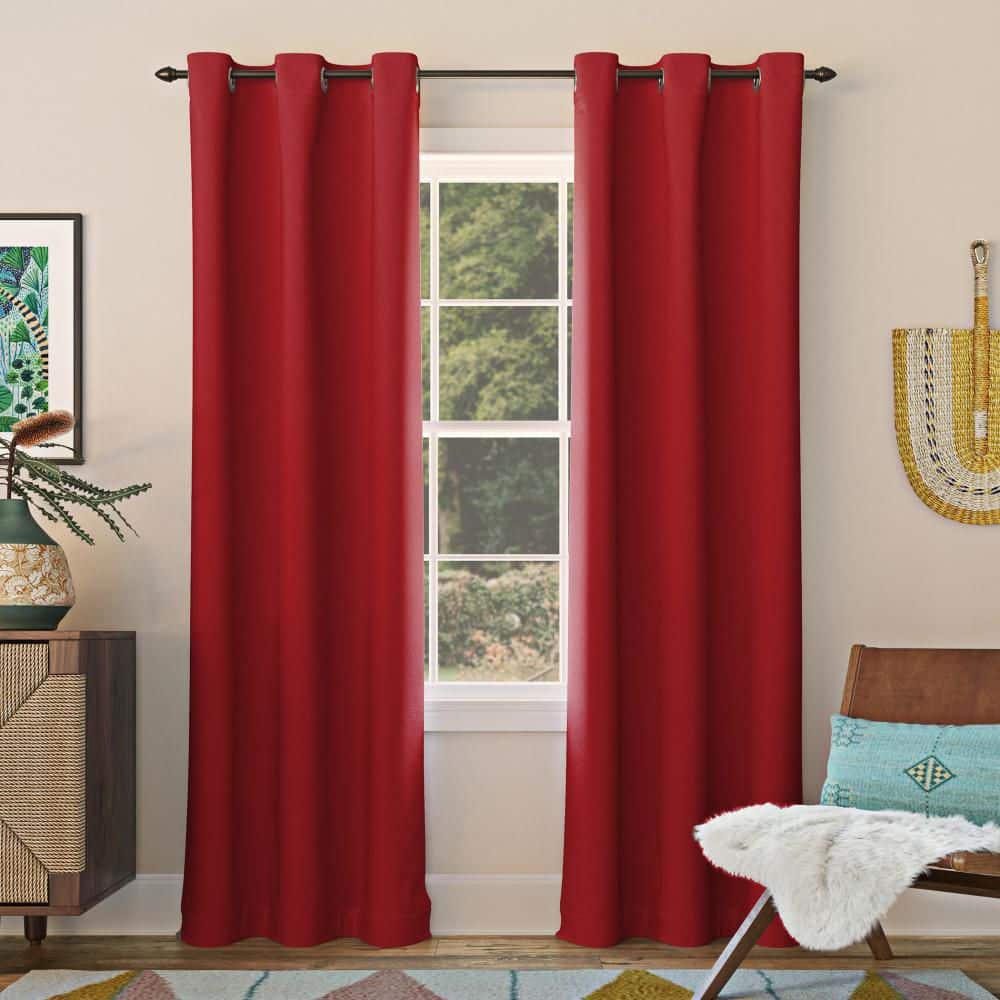 Gavin Energy Saving Red Layered 40 in. W x 108 in. L Grommet Blackout Curtain (Single Panel) price history on PriceWatchPro