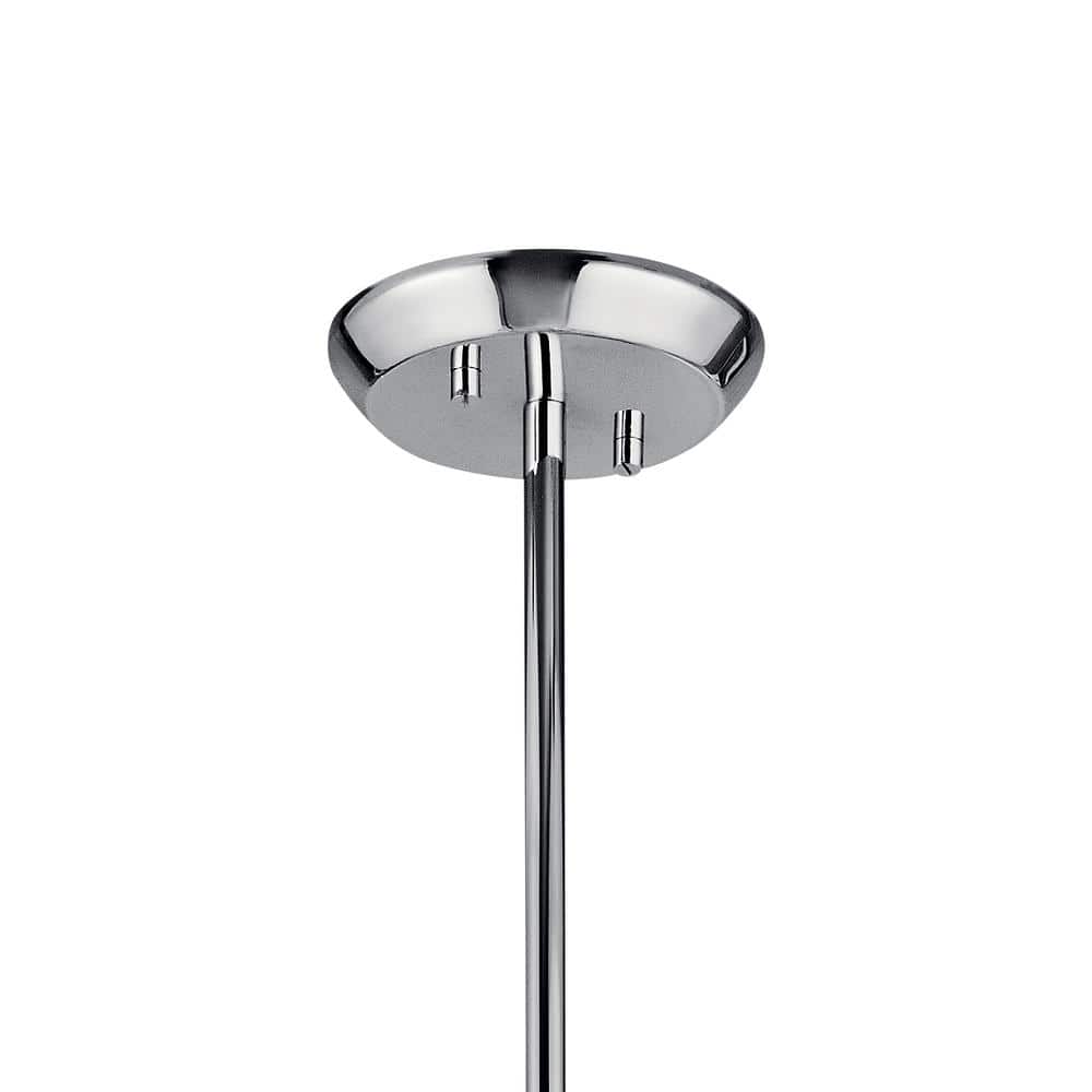 Mini Sputnik 20" Chrome Chandelier with White Ambient Light