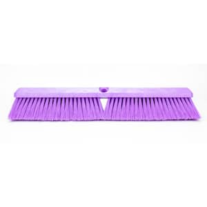 Sparta 18 in. Purple Polypropylene Omni Sweep Push Broom Head (12-Pack)