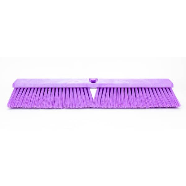 Unbranded Sparta 18 in. Purple Polypropylene Omni Sweep Push Broom Head (12-Pack)