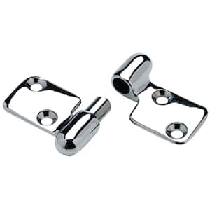 Take-Apart Motor Box Hinge in Chrome Plated Cast Brass