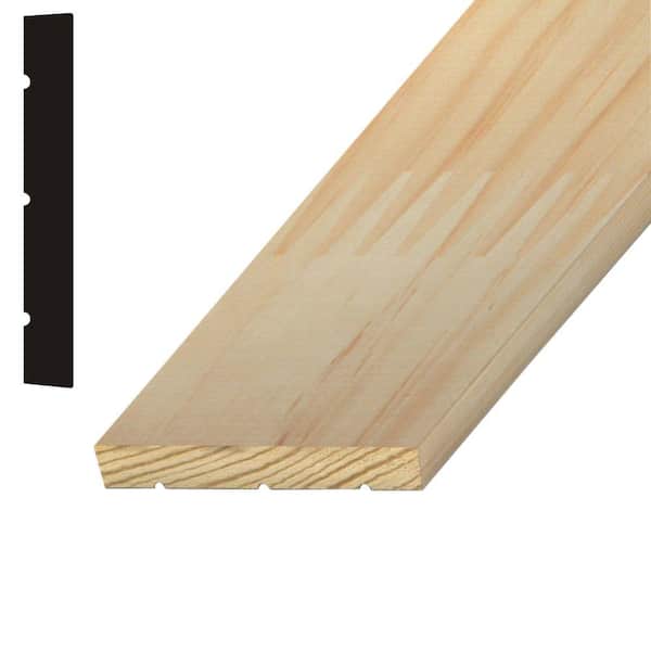 Kelleher 11/16 in. x 4-3/4 in. x 7 ft. Fingerjoint Pine Interior Jamb Moulding