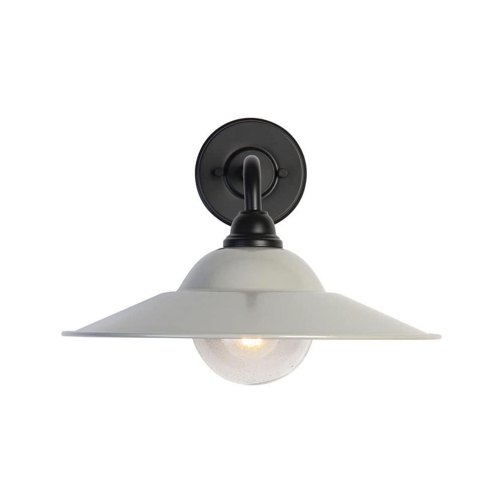 Croma 15 in. Matte Black Outdoor Hardwired Wall Sconce with No Bulbs Included price history on PriceWatchPro