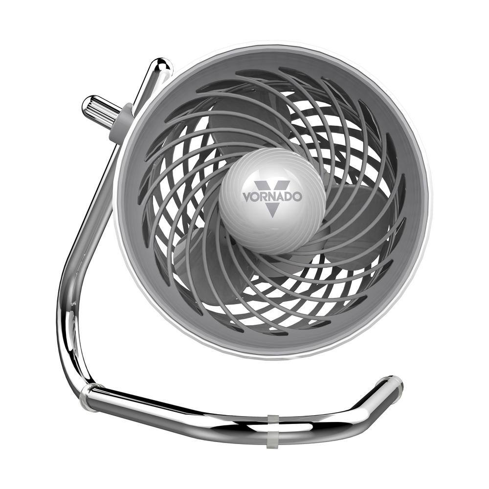 Ice White 3-Speed Table-Top Cooling Fan with Adjustable Tilt