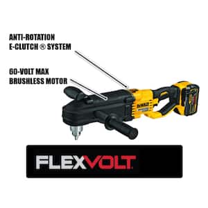 FLEXVOLT 60V MAX Cordless In-line 1/2 in. Stud and Joist Drill with E-Clutch and (1) FLEXVOLT 9.0Ah Battery