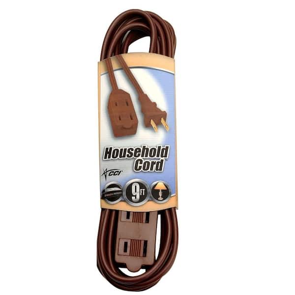 Southwire 9 ft. 16/2 SPT-2 Multi-Outlet (3) Indoor Light-Duty Extension Cord with Safety Covered Cube Power Tap