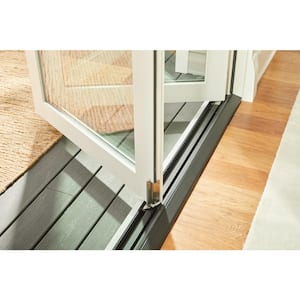 Unique Home Designs 96 in. x 80 in. White Sliding Ultimate Security Patio  Screen Door with Meshtec Screen 5V0000ML0WH00P - The Home Depot