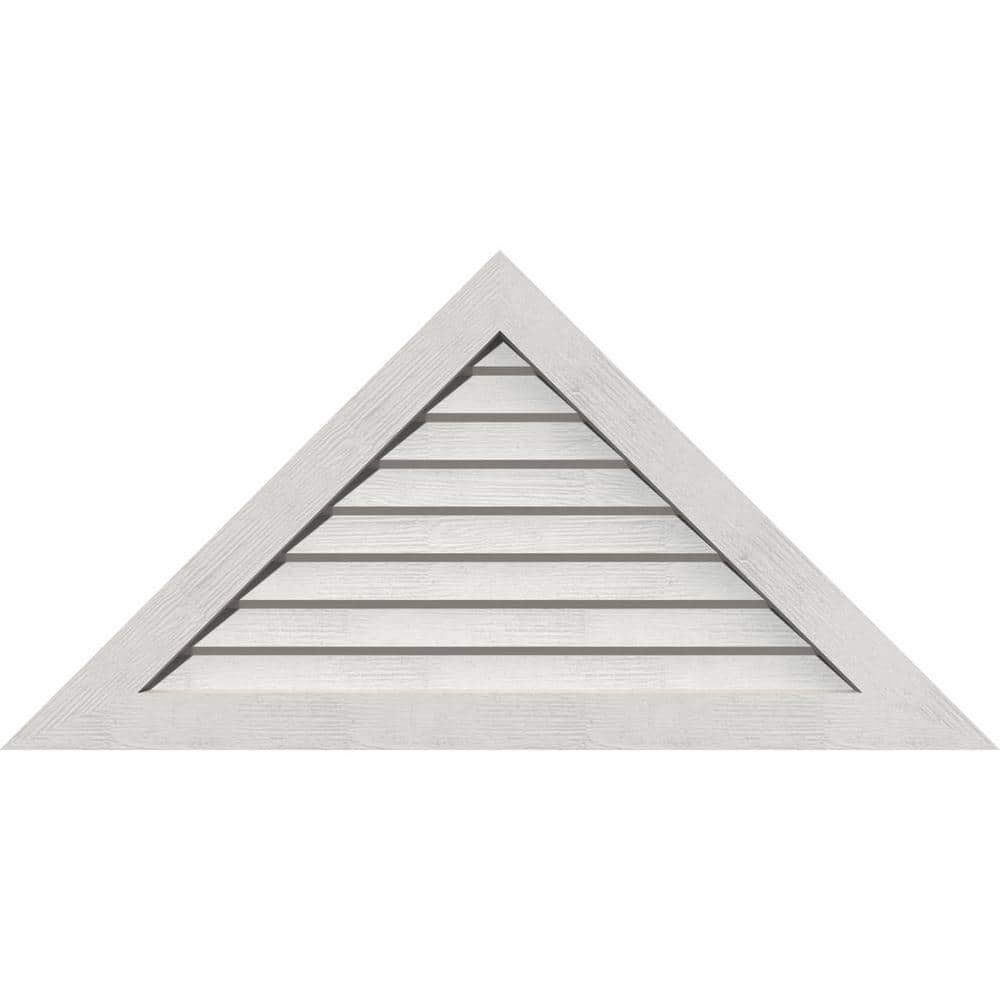 "60.125"" x 30"" Triangle Primed Rough Sawn Western Red Cedar Wood Gable Louver Vent Non-Functional" price history on PriceWatchPro