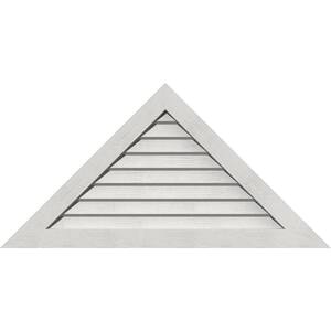 74.5" x 21.75" Triangle Primed Rough Sawn Western Red Cedar Wood Gable Louver Vent Non-Functional
