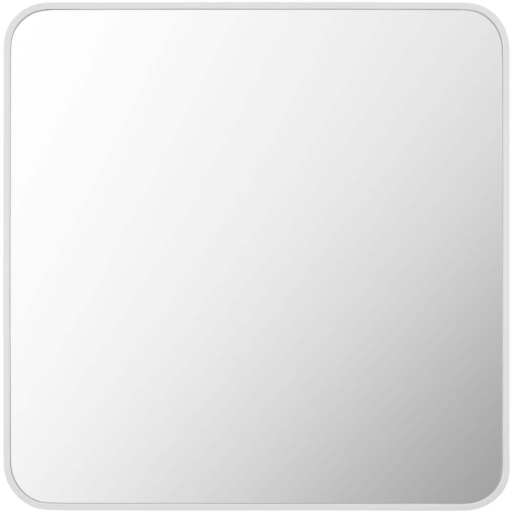 Aranya 24" Square Silver and Gold Aluminum Mirror