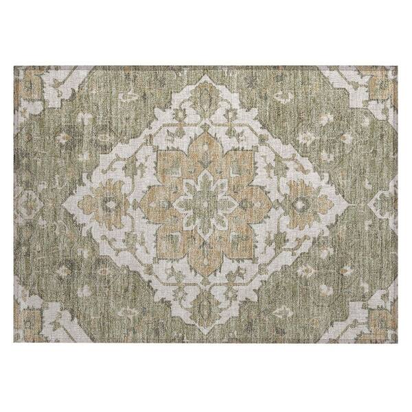 Chantille Machine Washable Indoor/Outdoor Abstract ACN3027 Cactus 3 ft. x 4 ft. Area Rug