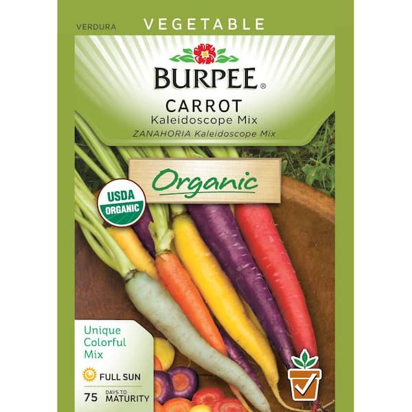 Burpee Organic Carrot Kaleidoscope Mix Seed 68384 - The Home Depot