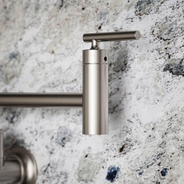 KOHLER Wall Mount 5.2 GPM Pot Filler in Vibrant Stainless 35745-VS