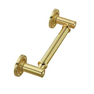 Minted 4 in. (102 mm) Center-to-Center Polished Gold Bar Drawer Pull