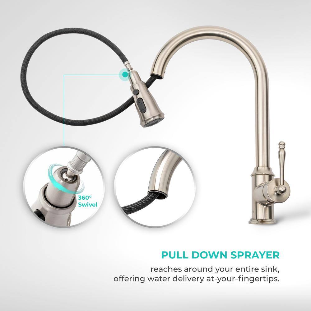 30" L x 18" W Drop-In Kitchen Sink with Faucet