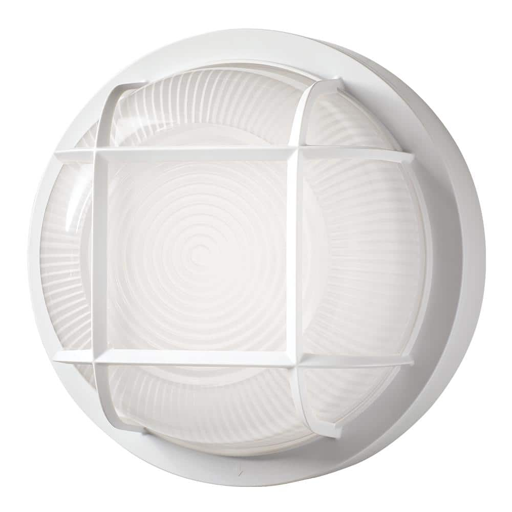 ETi 8.5 in. Round White Indoor Outdoor Integrated LED Flush Mount