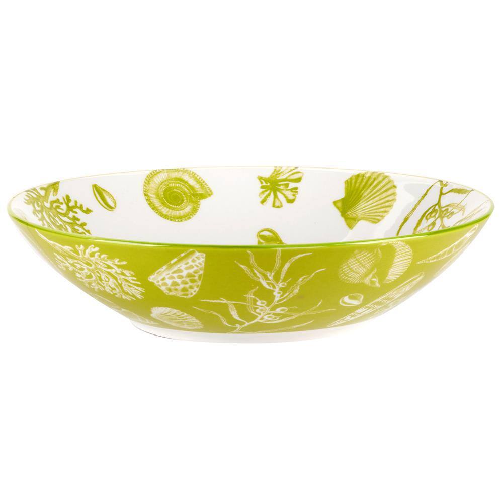 Seaside Multicolor Ceramic Soup and Pasta Bowls, Set of 6