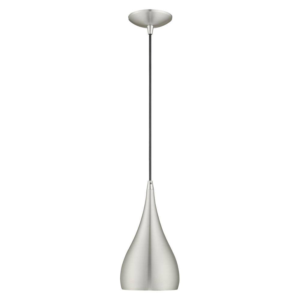Elegant Mini Spades Pendant Light in Brushed Aluminum