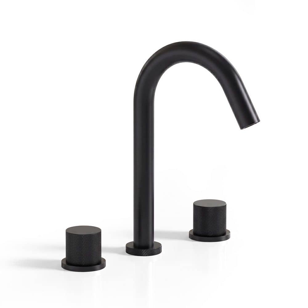 8 in. Widespread Double Handle 10 in. High-Arc Bathroom Sink Faucet 1.2GPM with Pop-up Drain in Black and Gold price history on PriceWatchPro