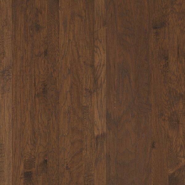 Shaw Take Home Sample - Hand Scraped Hickory Drury Lane Carmel Engineered Hardwood Flooring - 5 in. x 7 in.