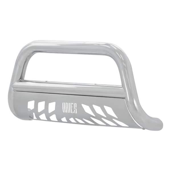 Aries 3-Inch Polished Stainless Steel Bull Bar, No-Drill, Select Dodge, Ram 1500, 2500, 3500
