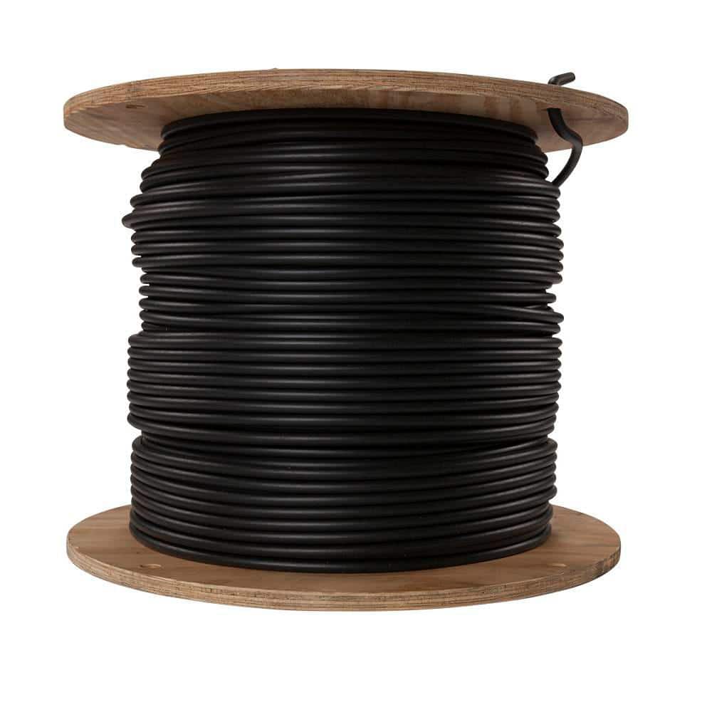 Southwire 1000 ft. 1/1 Black Stranded AL USE Cable 27283101 - The Home