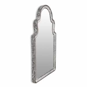 14.25 in. x 24 in. Classic Irregular Framed Gray Vanity Mirror