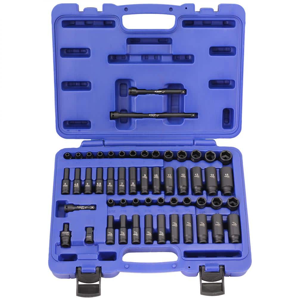 53 PCS 1/4 in. DR Deep and Shallow Socket SAE/Metric Extension Bar Ratchet price history on PriceWatchPro
